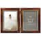 Expressions™ 2 Opening 5" x 7" Walnut & Silver Hinged Collage Frame by Studio Décor®
